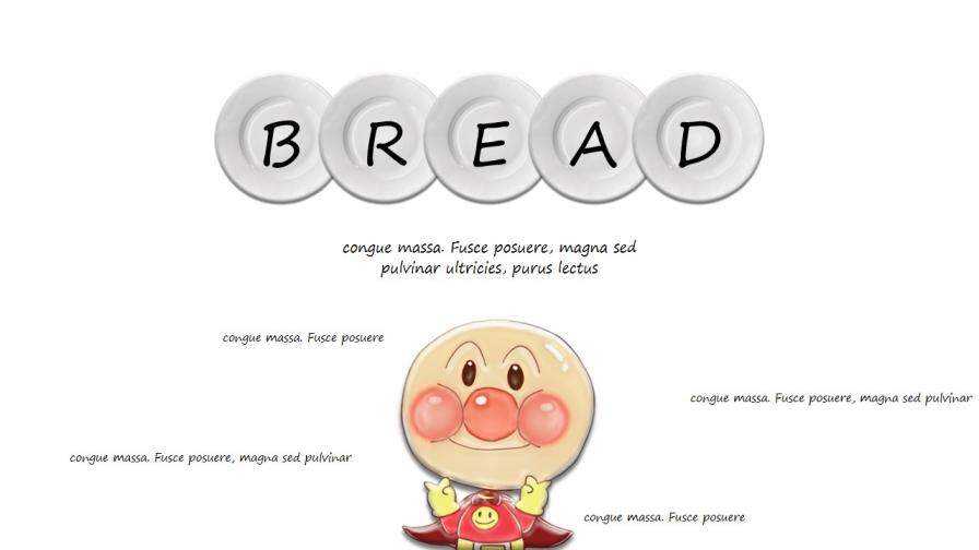 卡通可爱面包超人PPT模板
