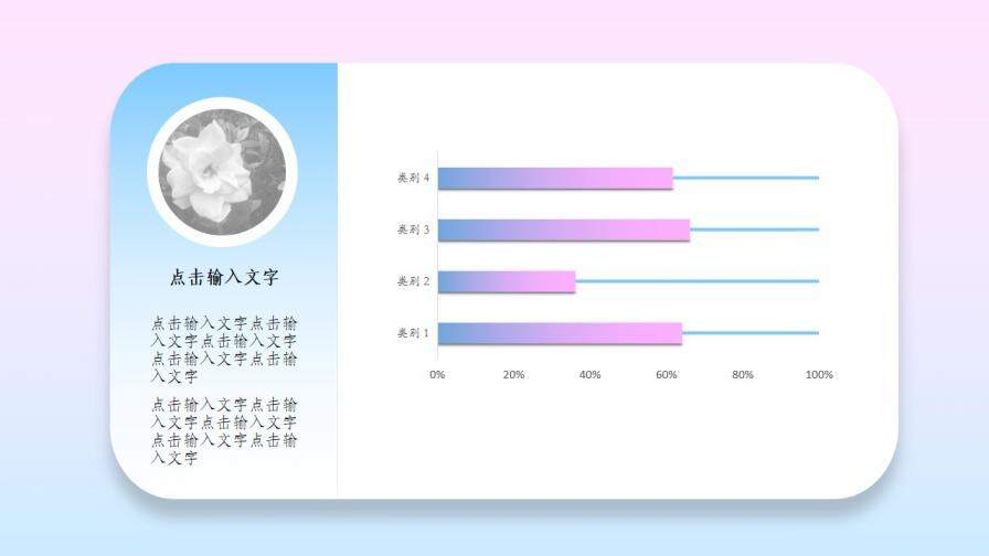 粉藍漸變藝術(shù)唯美PPT模板