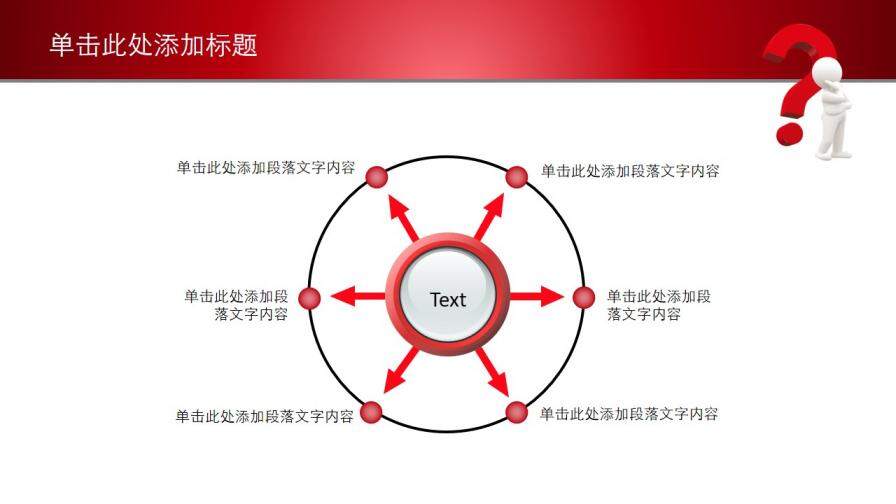 问号思考解决问题PPT模板