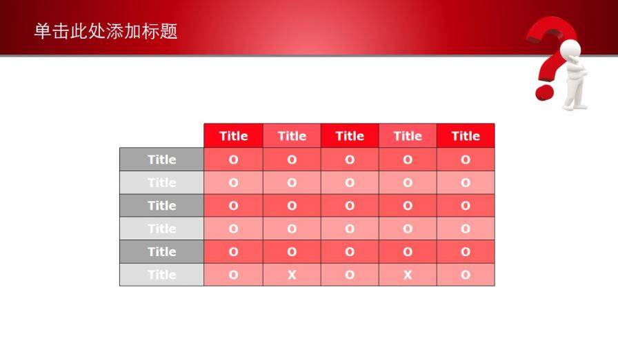 问号思考解决问题PPT模板