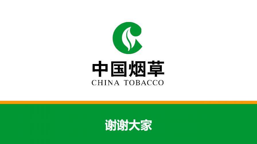 中国烟草公司官方PPT模板