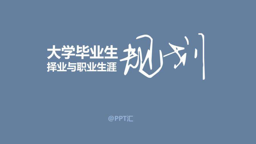 大學(xué)生職業(yè)規(guī)劃指導(dǎo)PPT