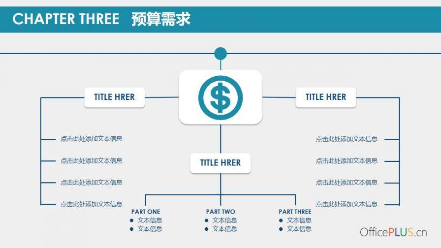 大氣藍色商務風格PPT模板