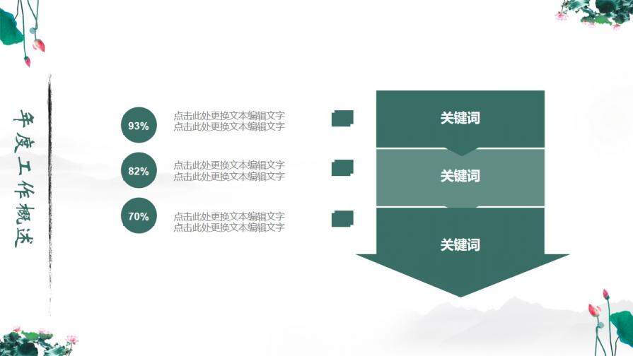 水墨荷花中國風(fēng)PPT模板