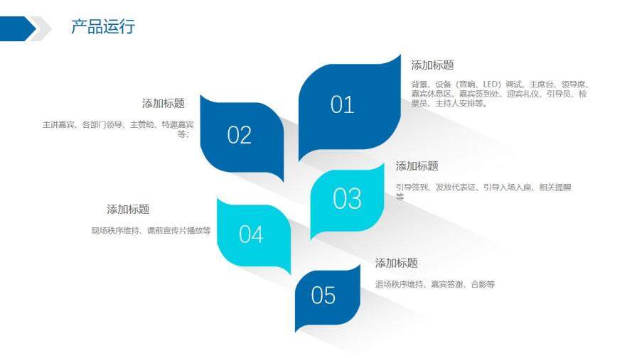 箭頭目標長陰影商務(wù)PPT模板