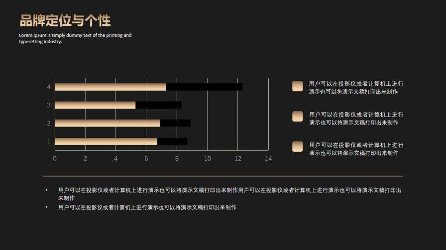 时尚黑金欧美范商务PPT模板