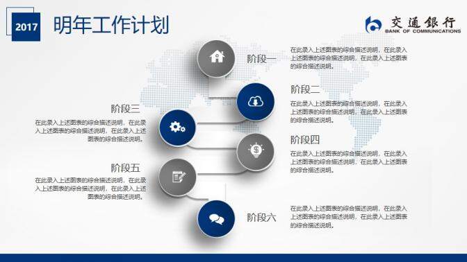 交通銀行工作總結(jié)匯報PPT模板