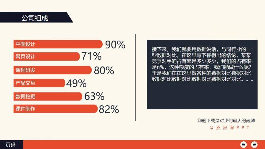 扁平化設(shè)計(jì)公司簡介PPT模板