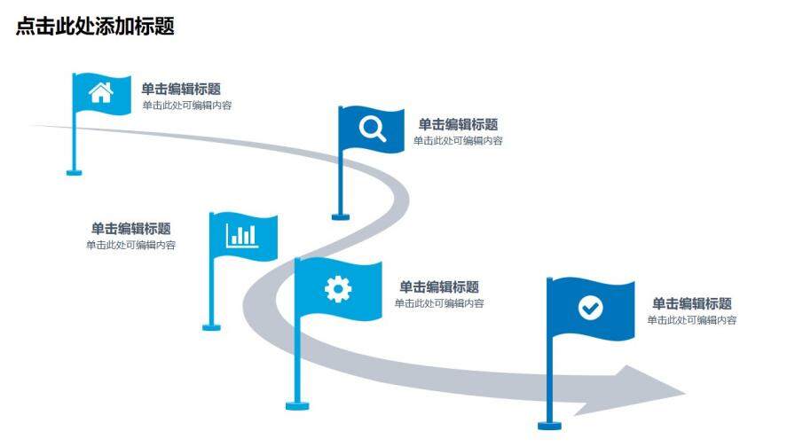 清爽藍色總結(jié)匯報PPT模板