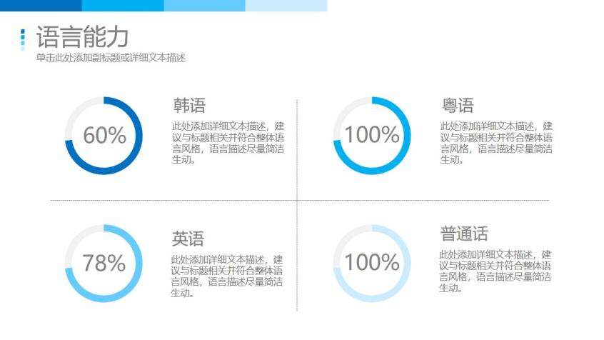 精美科技感求職簡歷PPT模板