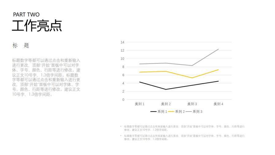 简洁大方工作汇报总结PPT模板