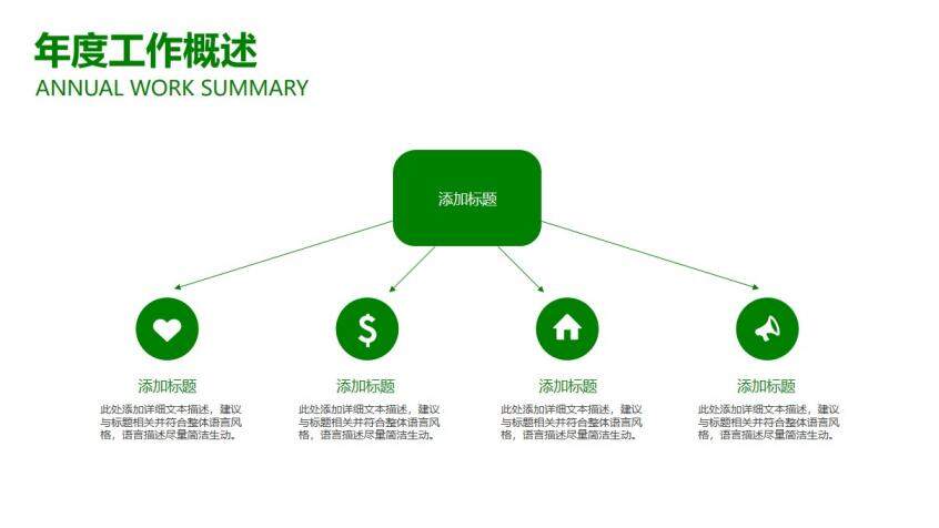 大气年度工作总结计划PPT模板