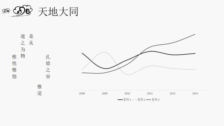 水墨之間簡約中國風PPT模板