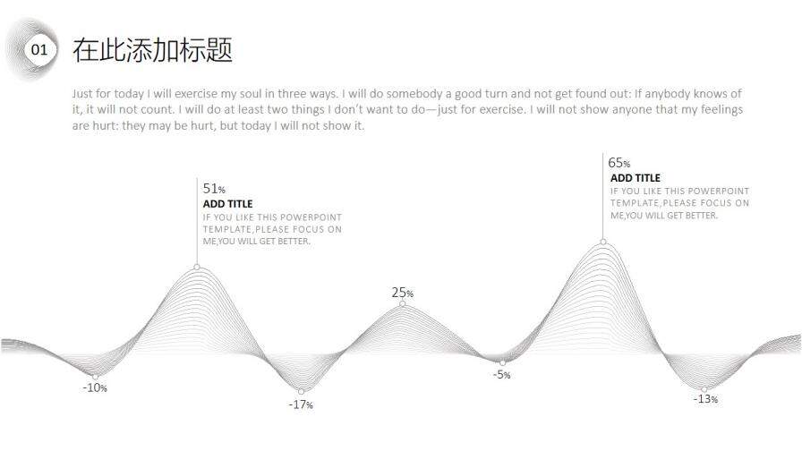 極簡創(chuàng)意不規(guī)則形狀線條PPT模板