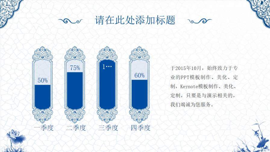 精美中國風青花瓷PPT模板