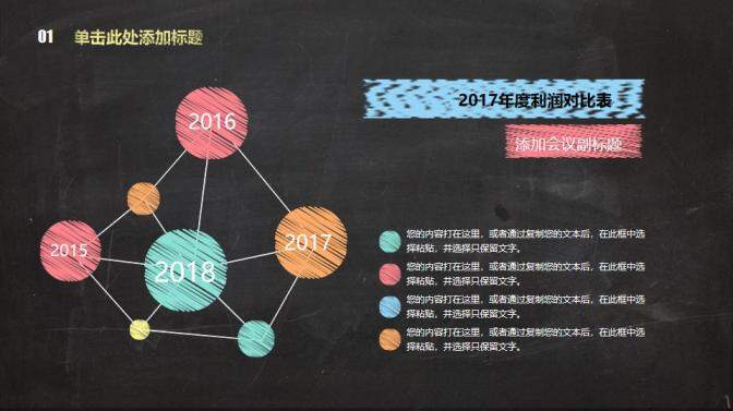 彩色粉筆教學(xué)說課PPT模板