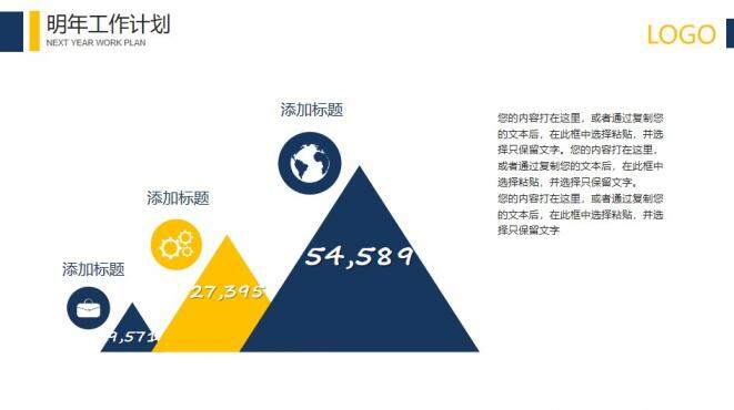 简洁大方年终汇报PPT模板