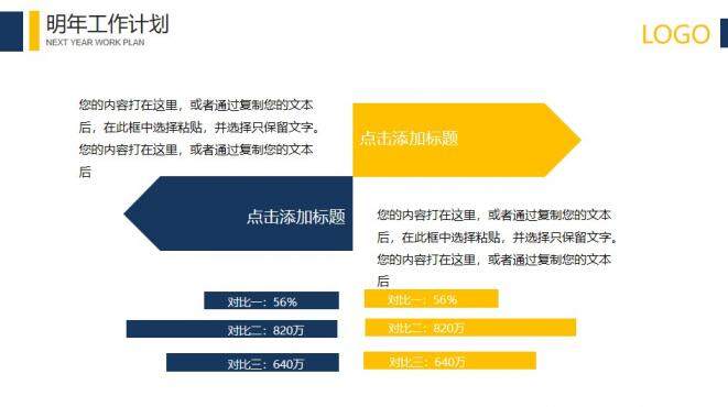 简洁大方年终汇报PPT模板