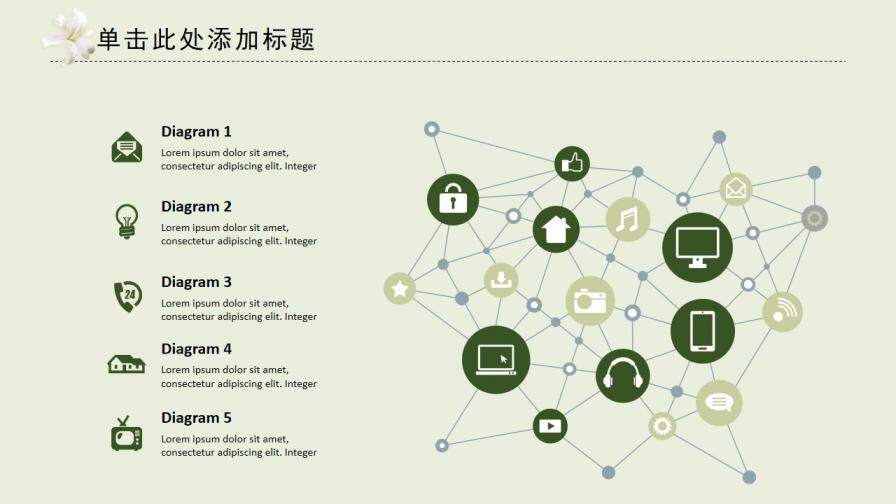 淡雅唯美工作总结汇报PPT模板