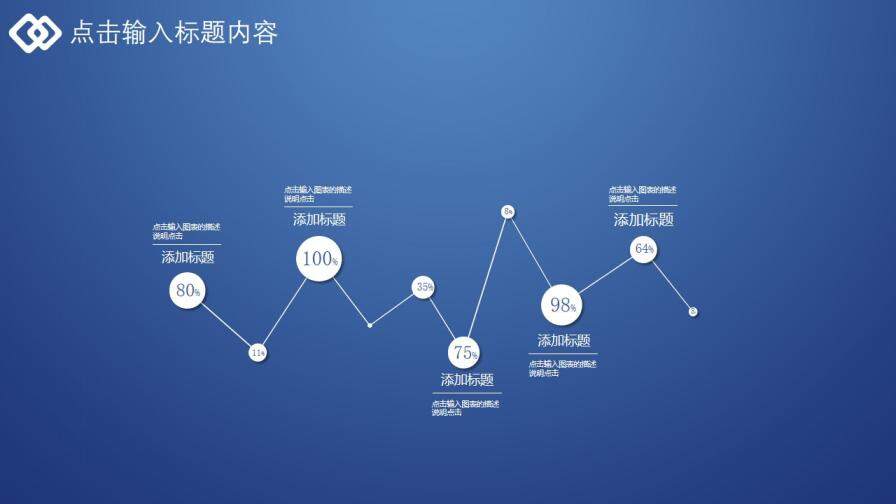 大气极简深蓝通用PPT模板