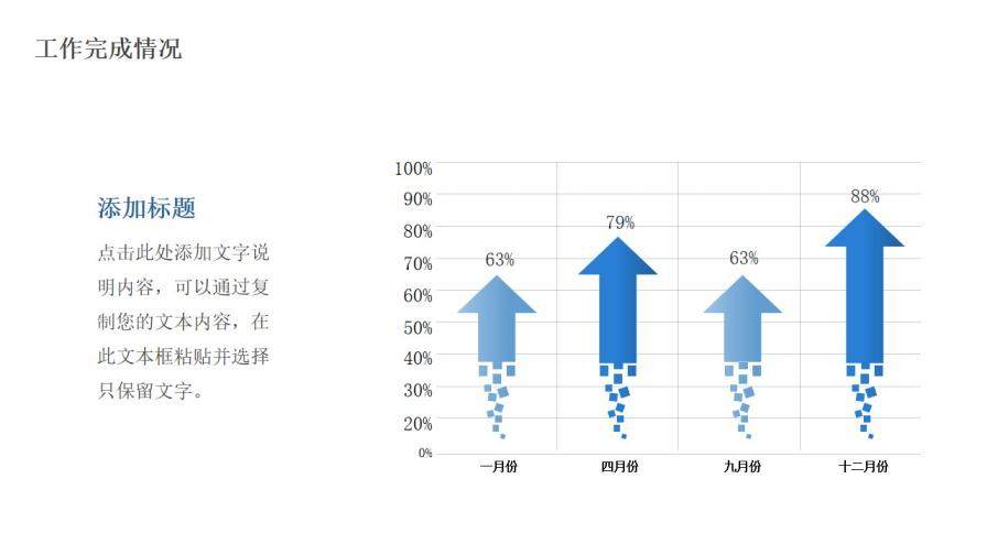 蓝色简约个人工作总结汇报免费PPT模板