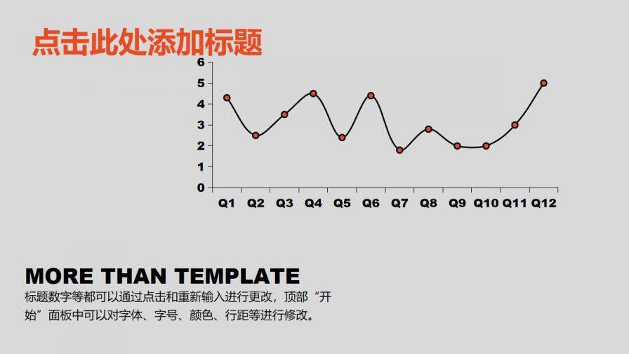 熱血橙黑大字總結(jié)報告免費PPT模板