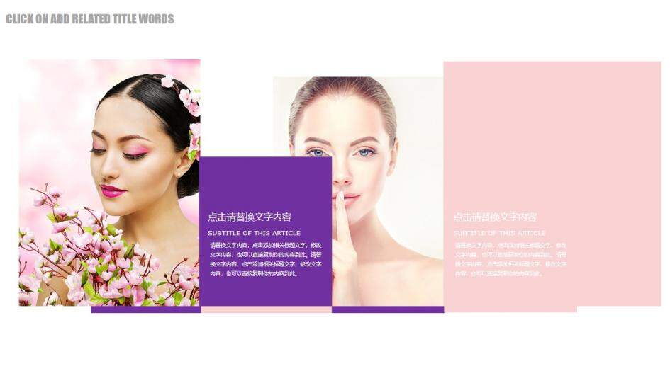 购物化妆品工作总结产品介绍PPT模板