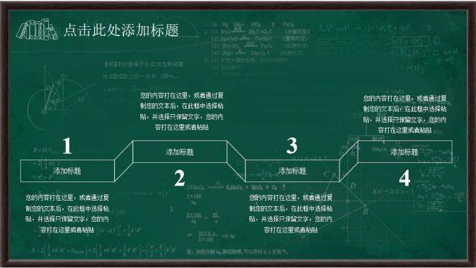 學(xué)院課件老師講課黑板主題創(chuàng)意PPT模板