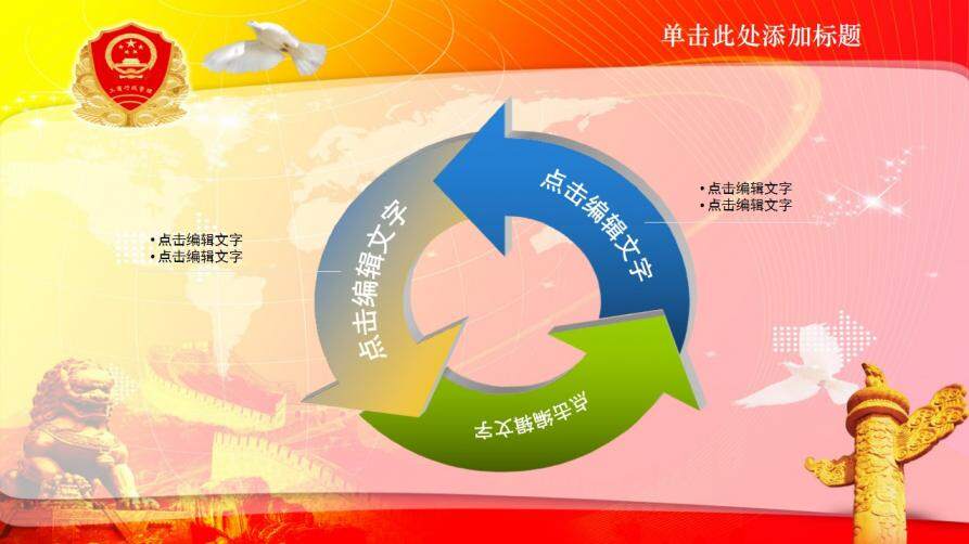 工商行政管理报告会议总结PPT模板