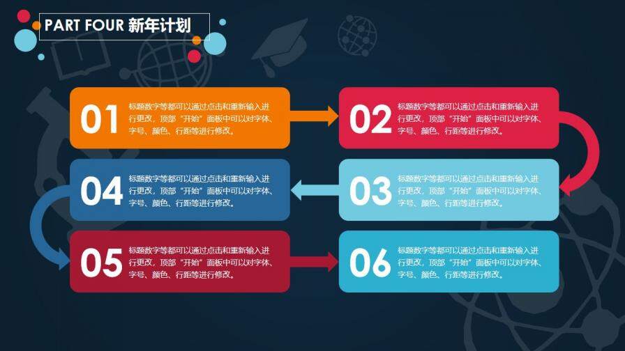 彩色多繪商務歐美企業(yè)年度總結靜態(tài)精品PPT模板