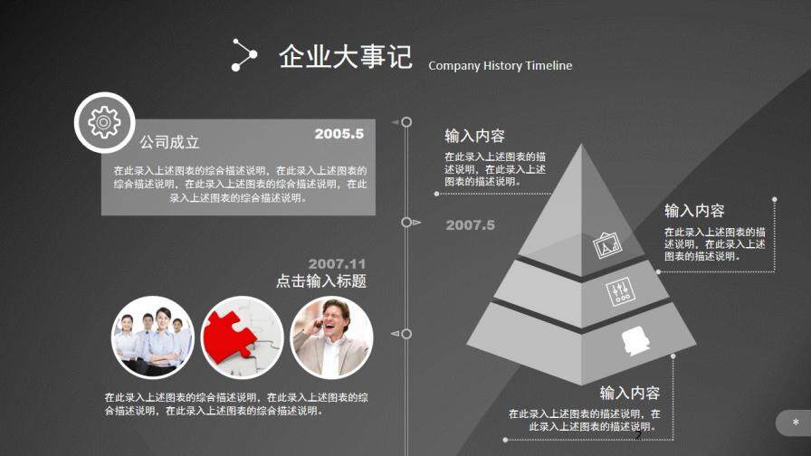 黑色簡約公司介紹企業(yè)宣傳PPT模板