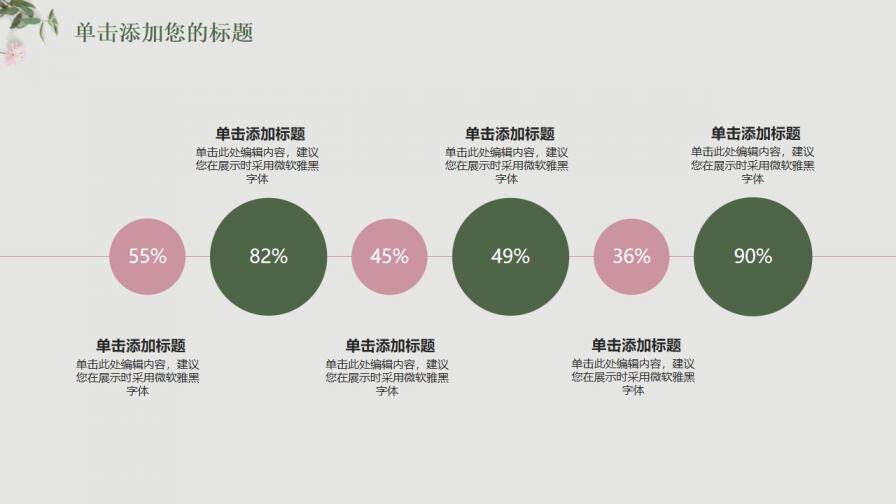 小清新唯美質(zhì)感花紋工作匯報(bào)年終總結(jié)PPT模板