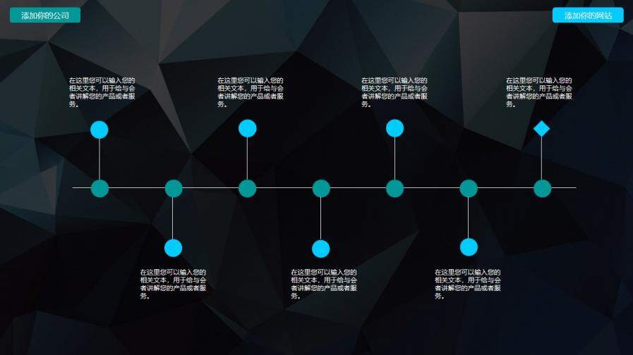 大气简约微粒体商务产品发布宣传推广PPT模板