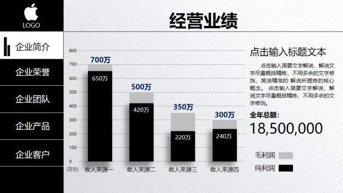 黑白创意微立体公司简介企业文化宣传PPT模板