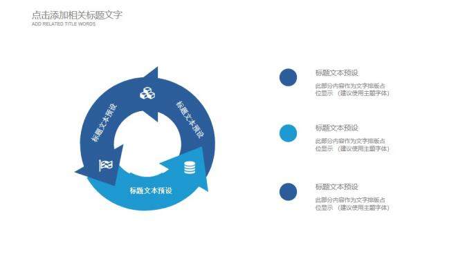 蓝色扁平化商务实习转正工作总结述职汇报PPT模板