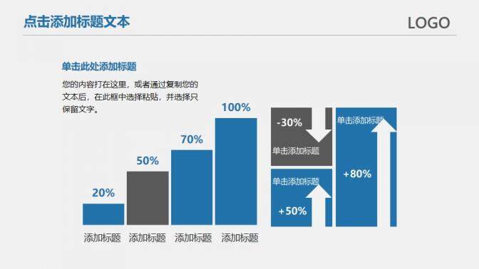 大气商务述职报告工作汇报实习报告PPT模板