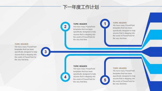 蓝色商务工作总结述职报告工作计划汇报PPT模板