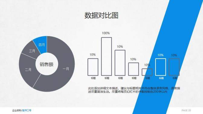 简洁大气欧美风格产品介绍实习转正述职报告PPT模板