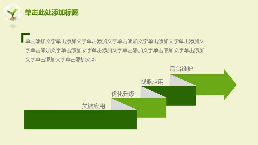 节能简约绿色环保年度工作总结汇报PPT模板
