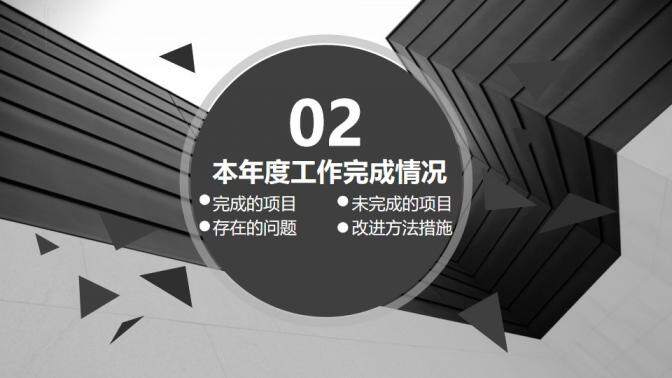 灰色大氣科技類商務報告年終工作總結計劃匯報PPT模板