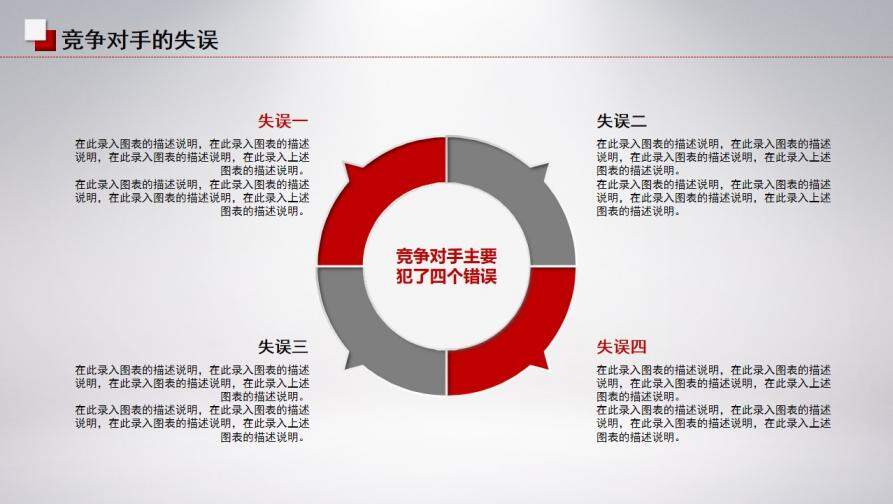 紅色扁平化年中工作計劃匯報個人總結PPT模板