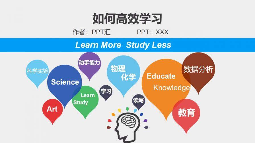 簡約《如何高效學(xué)習(xí)》時間管理讀書筆記PPT模板