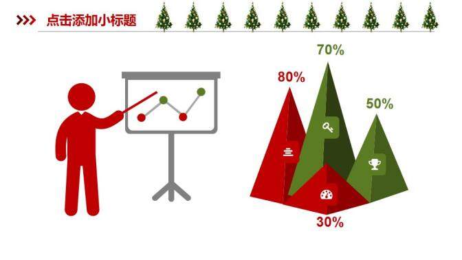 创意贺卡喜庆红色圣诞节主题活动策划PPT模板