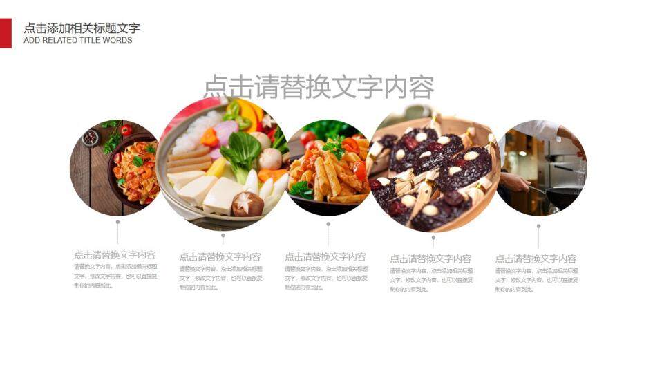 餐饮行业健康饮食美食产品介绍PPT模板