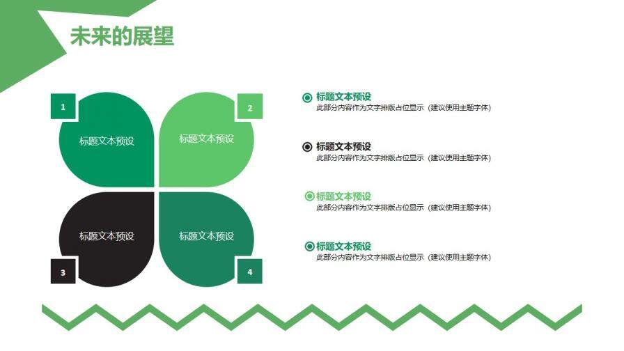 小清新綠色財務會計年度工作總結匯報PPT模板