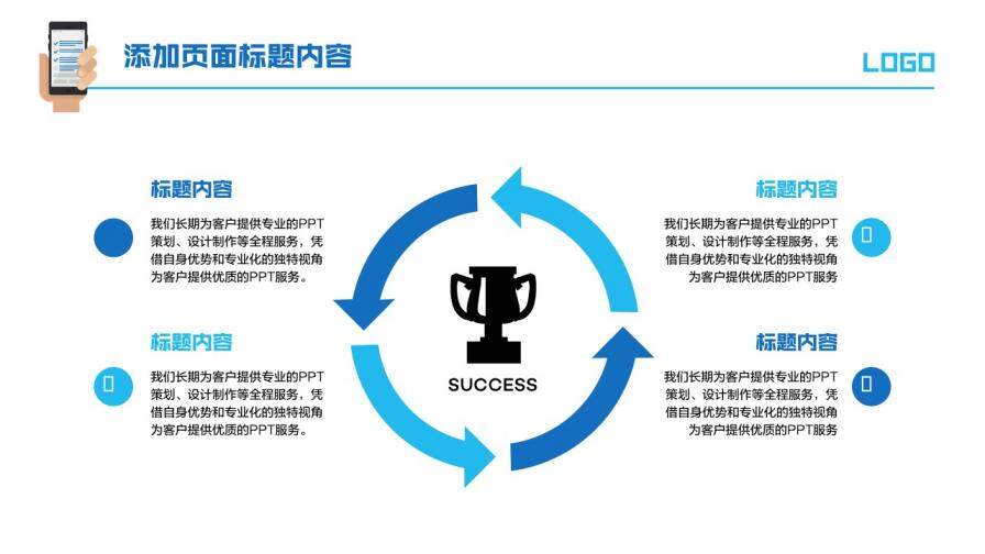 白色簡(jiǎn)約移動(dòng)終端APP手機(jī)工作匯報(bào)PPT模板