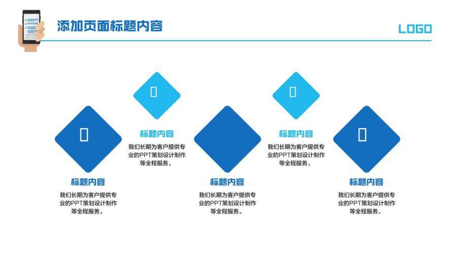 白色簡約移動終端APP手機(jī)工作匯報(bào)PPT模板