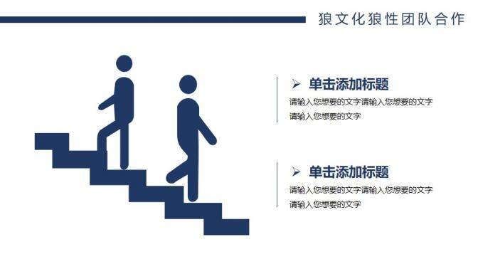 狼性團隊合作團隊精神PPT模板