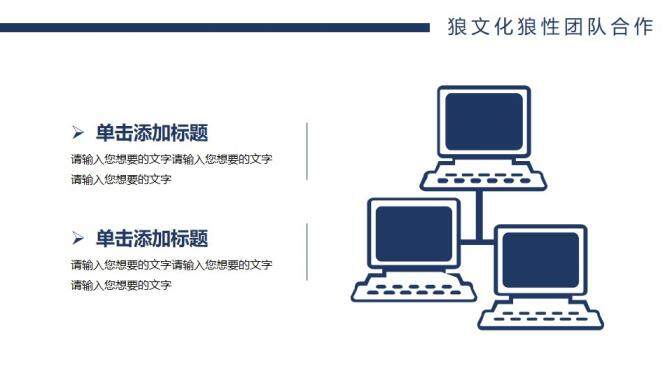 狼性團隊合作團隊精神PPT模板