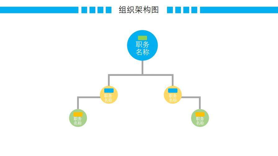 动态彩色组织架构图组织结构PPT模板